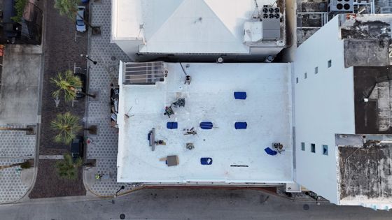 Commercial Rooftop — Overhead